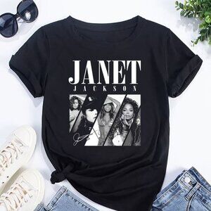 Janet Jackson Signature Shirt – 90s Vintage Music Tee – Pop Icon Graphic 90
